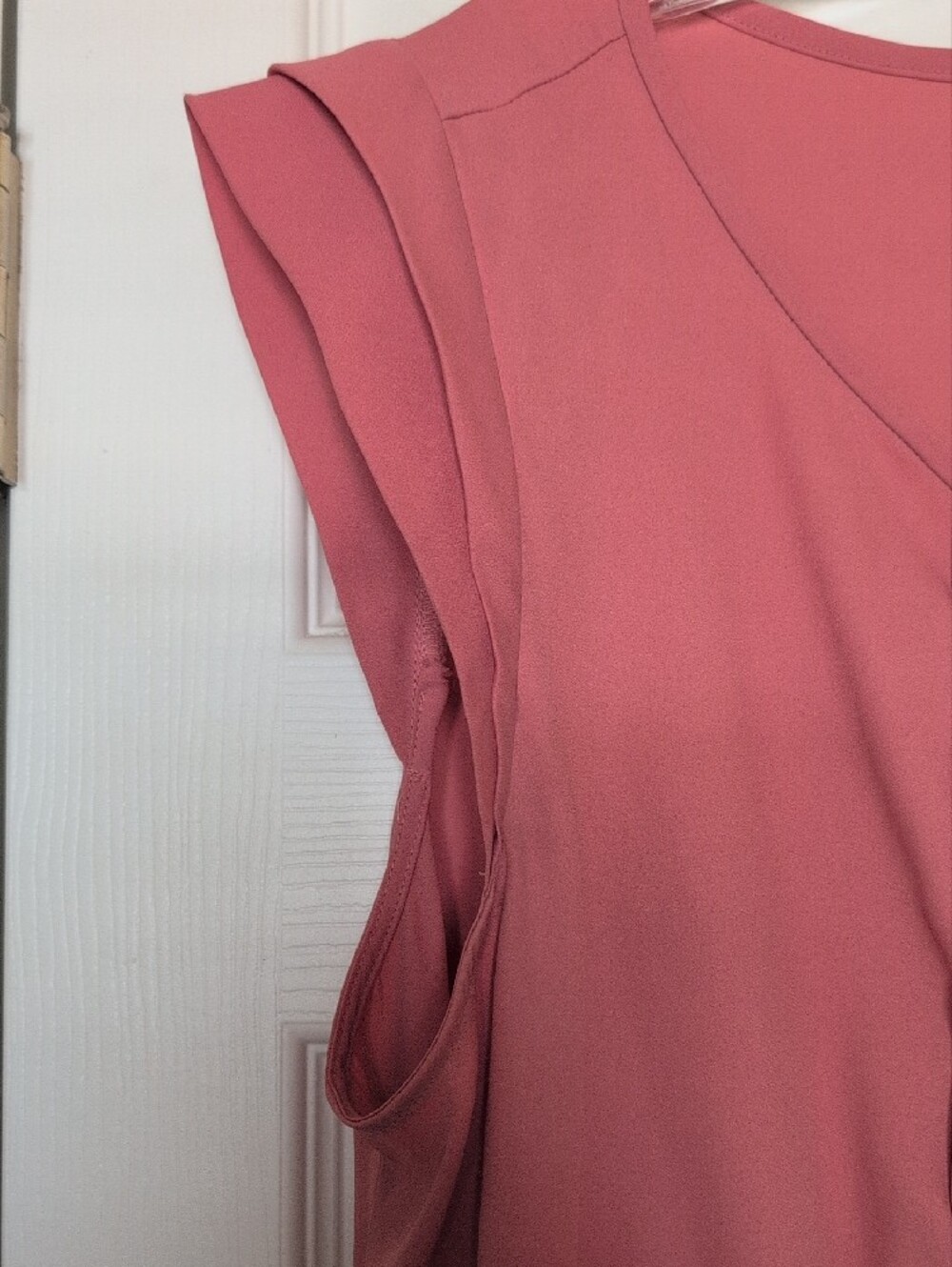 LOFT Rose Pink Cap Sleeve Blouse - Picture 4 of 6